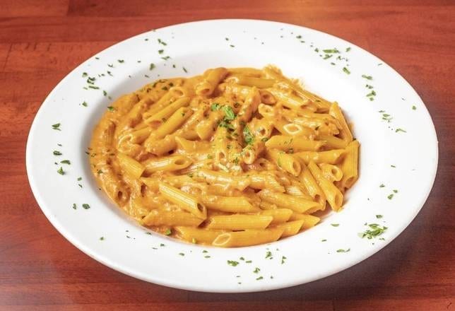 Penne Alla Vodka with Shrimp.